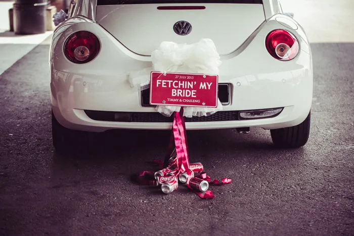 Vintage Coke theme. Photo by WeiMin. theweddingnotebook.com