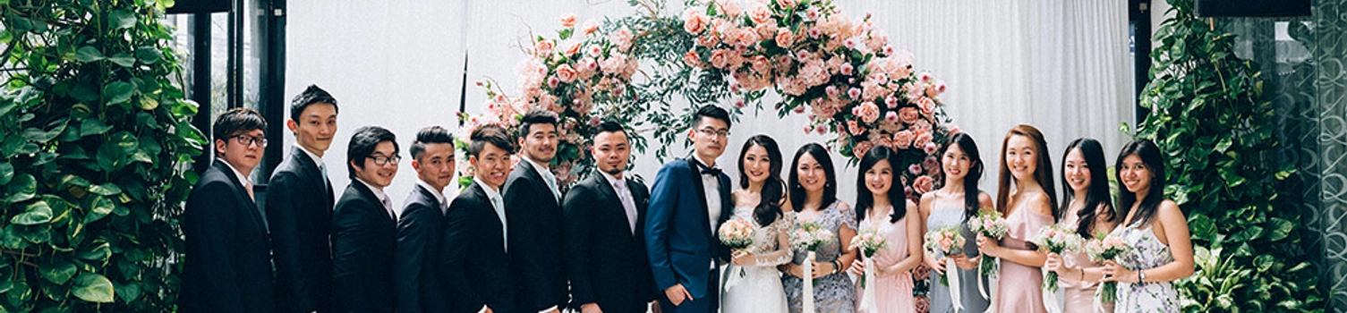 A Blush Floral Wedding at Chuai Heng Banquet Hall, Kuala Lumpur