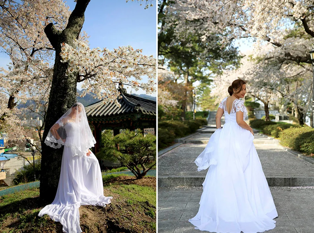 Photo DIY Bridal Portraits In Seoul. theweddingnotebook.com