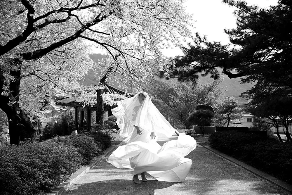 Photo DIY Bridal Portraits In Seoul. theweddingnotebook.com