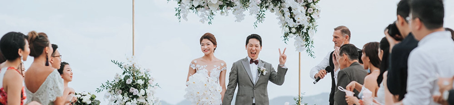 A Chic, Elegant and Minimalist Outdoor Wedding in Koh Samui