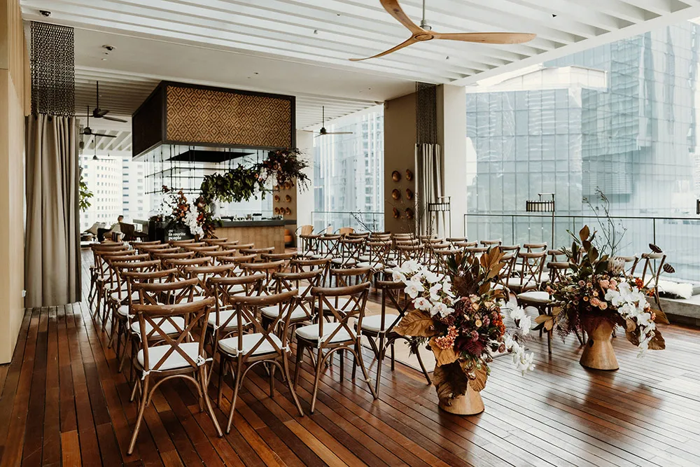 Kuala Lumpur wedding ceremony venue at The RuMa Hotel and Residences. Peter Herman Photography. theweddingnotebook.com