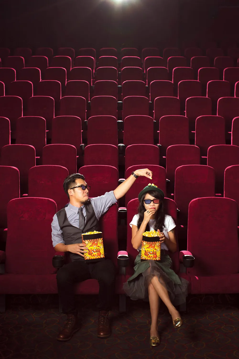 Cinema themed wedding. Photo by Mark Teo Photography. theweddingnotebook.com