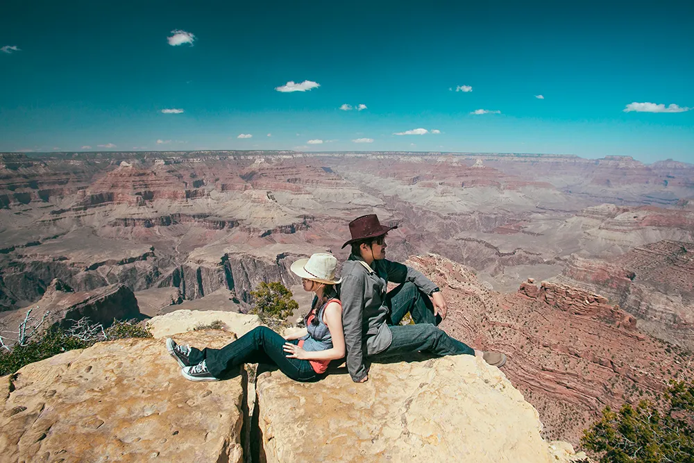 DIY Wedding Photoshoot, Grand Canyon, Arizona, USA. theweddingnotebook.com