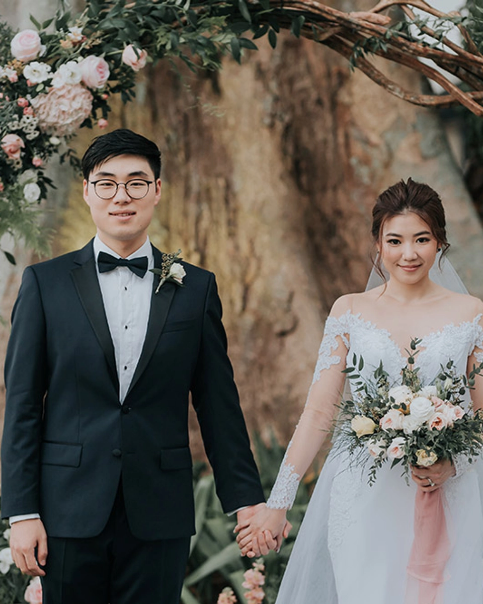 A Dusty Pink and Navy Floral Wedding At Eastern & Oriental Hotel, Penang