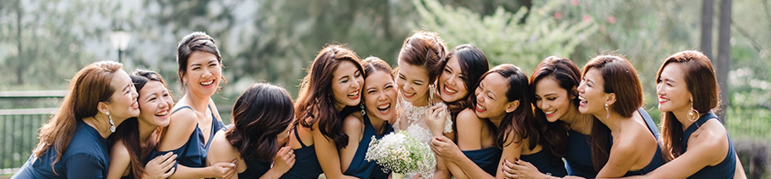A Glamorous Navy Blue Outdoor Wedding Lunch at Puncak Dani, Genting