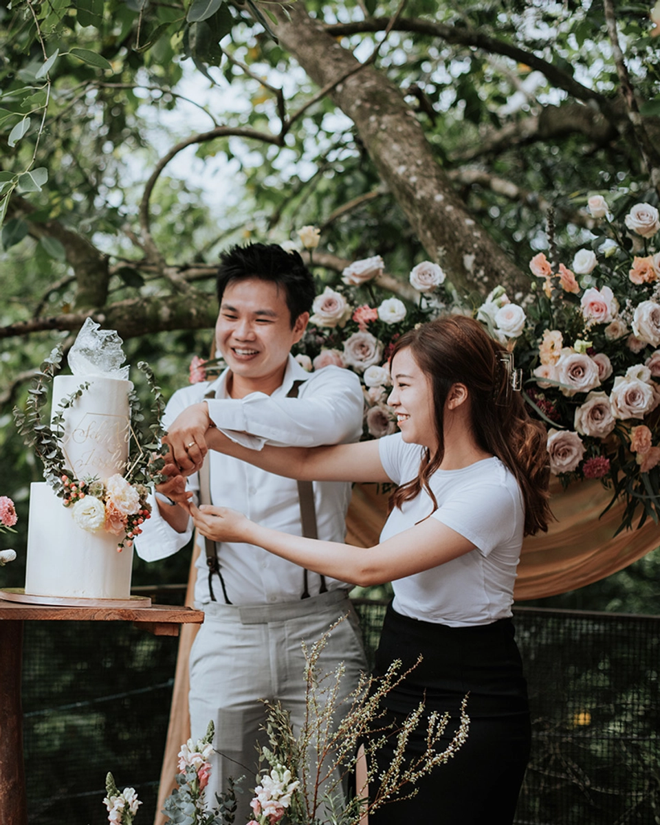 A Light-Filled, Minimalist Wedding at Botanica + Co with a Surprise Getaway at The Shorea!