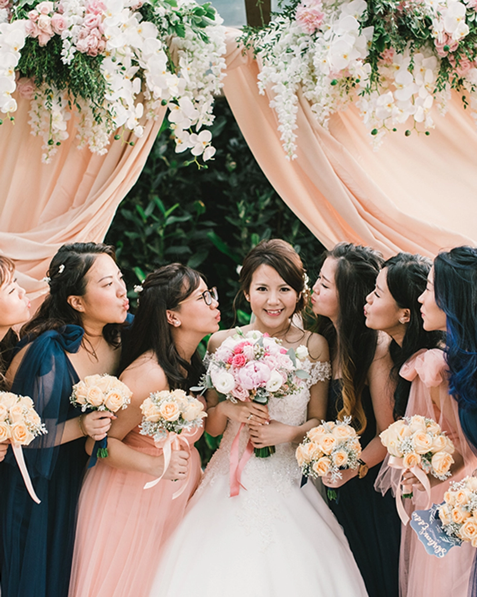 A Navy Blue And Blush Pink Rustic Wedding At DoubleTree By Hilton, JB
