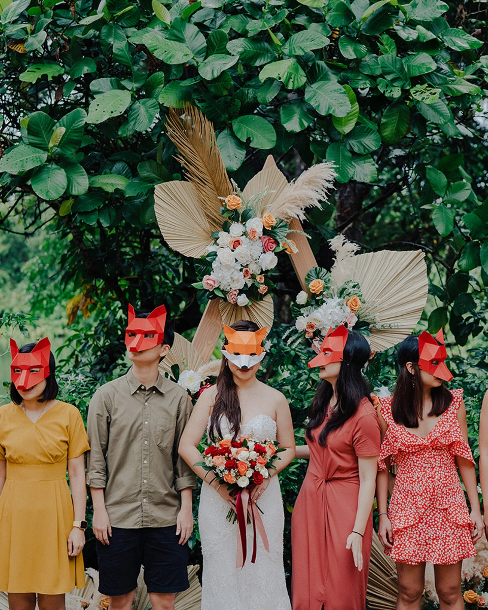 A Quirky ‘Moonrise Kingdom’-Inspired Night Safari Wedding in Singapore