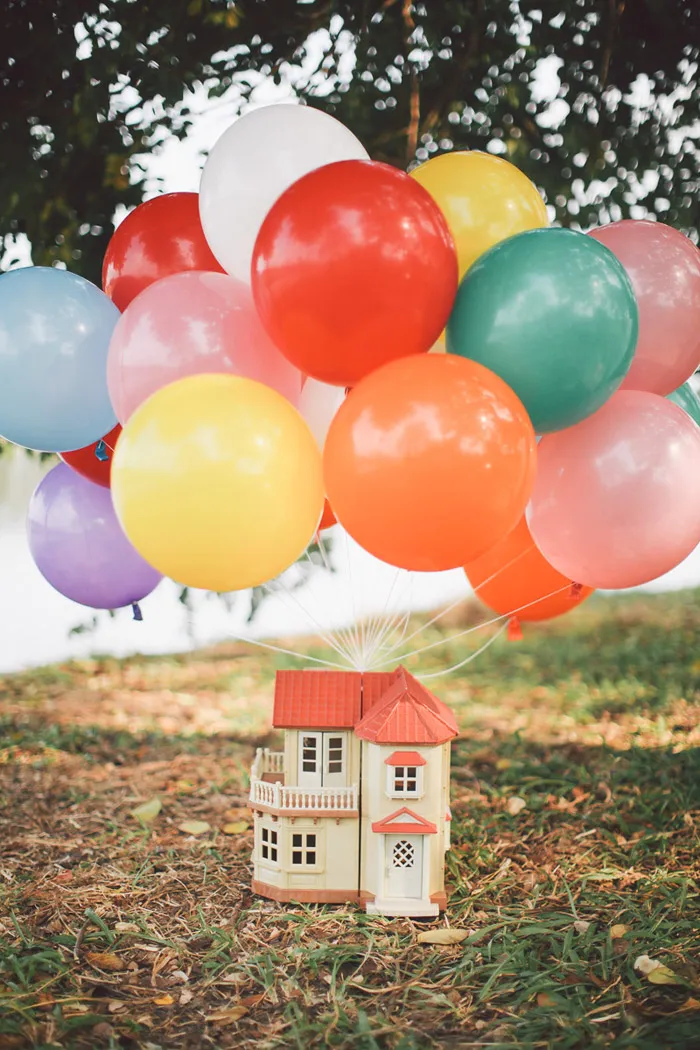 UP inspired themed photoshoot. Photo by Daniel Lei Photography. Styling by Papers & Pastels by DLS. theweddingnotebook.com