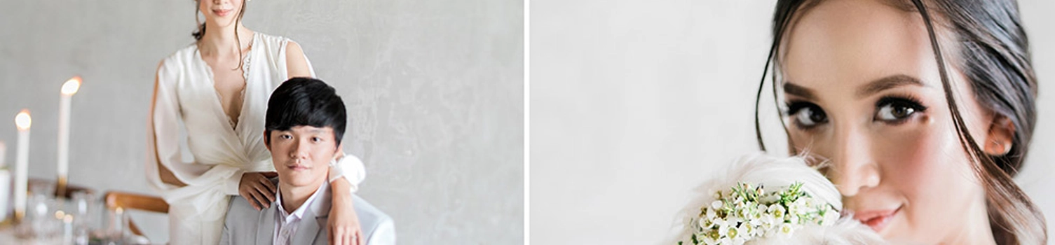 A Timeless Blush On Cream Wedding Portraits