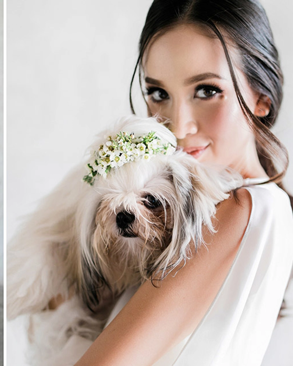 A Timeless Blush On Cream Wedding Portraits