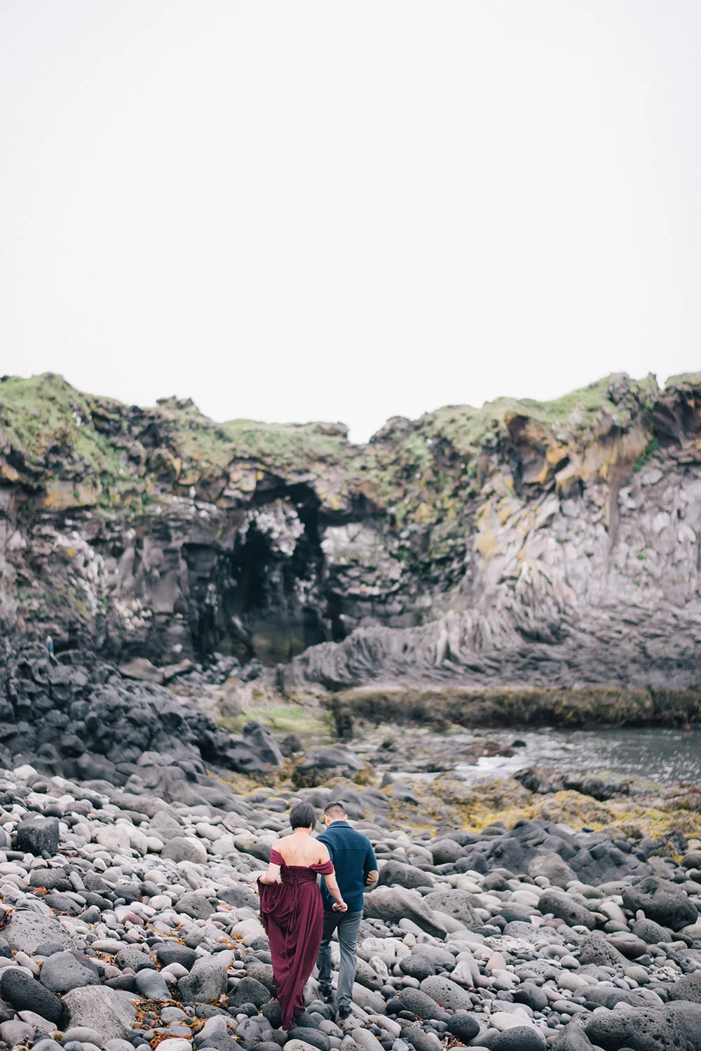 Bridal portraits in Iceland. Photo by Ben Yew Photography. theweddingnotebook.com