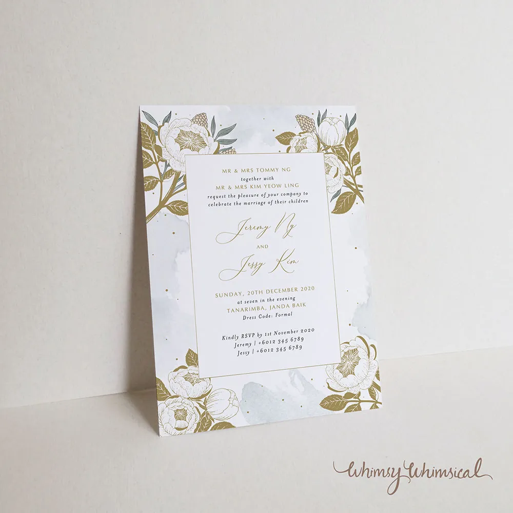 KAMI x Whimsy Whimsical wedding invitation. theweddingnotebook.com