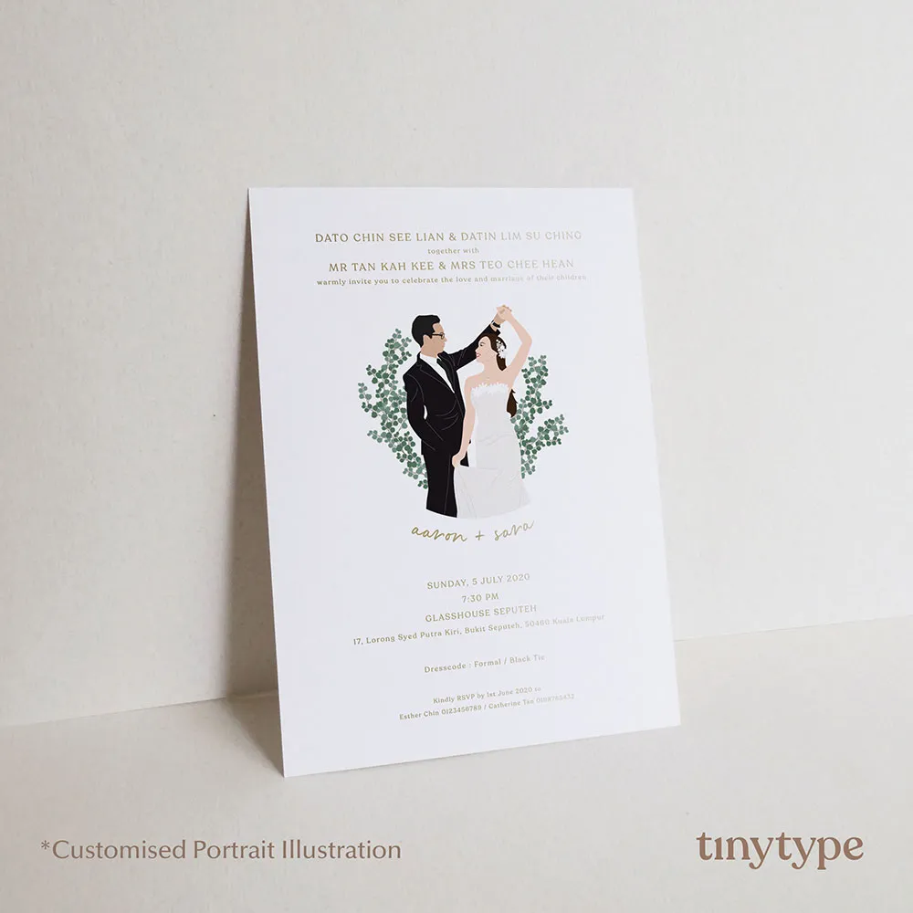KAMI x Tinytype wedding invitation. theweddingnotebook.com