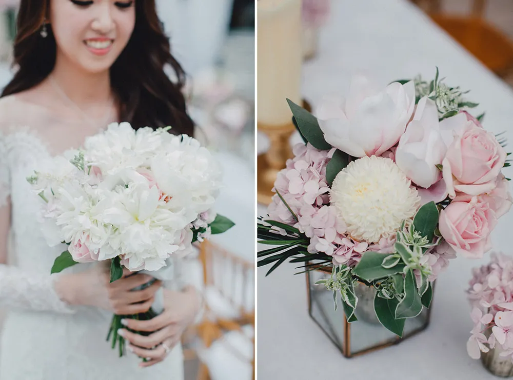 Blush pink wedding. Photo by Mcs Wedding Gallery. theweddingnotebook.com