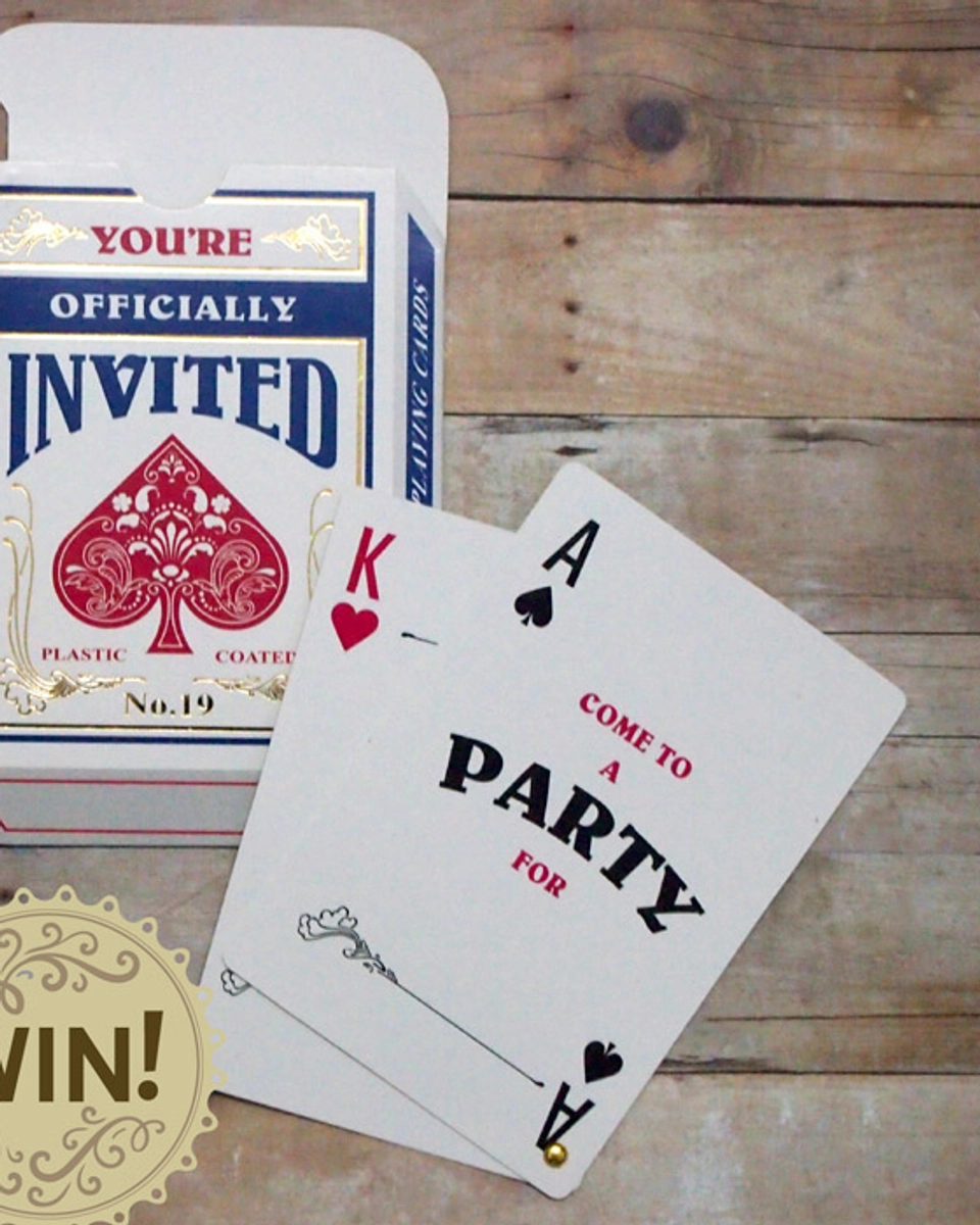 Casino-Themed Bachelor Party Invitations Giveaway (ended)