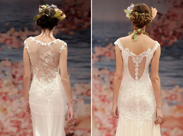 Beautiful back details. Claire Pettibone 2013 Fall Collection. theweddingnotebook.com