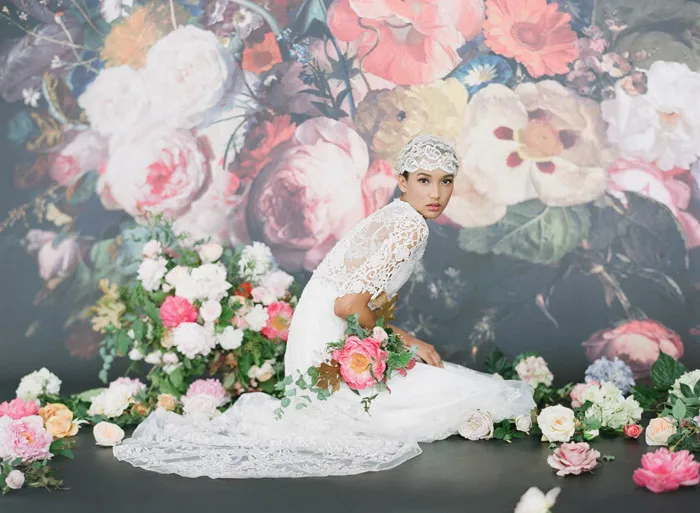 Julia – Claire Pettibone Fall 2014 Bridal Collection. Photo by Elizabeth Messina. theweddingnotebook.com