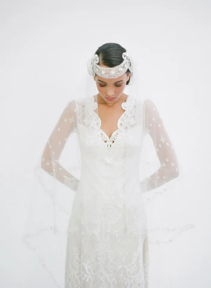 Lily – Claire Pettibone Fall 2014 Bridal Collection. Photo by Elizabeth Messina. theweddingnotebook.com