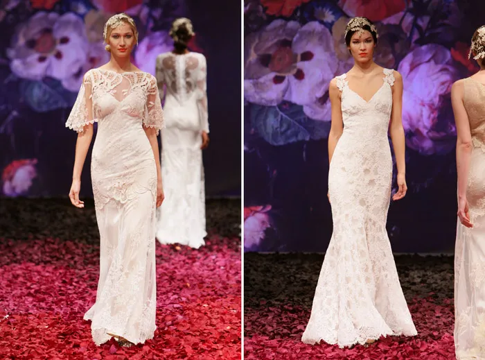 Amaryllis – Claire Pettibone Fall 2014 Bridal Collection. Photo by Elizabeth Messina. theweddingnotebook.com