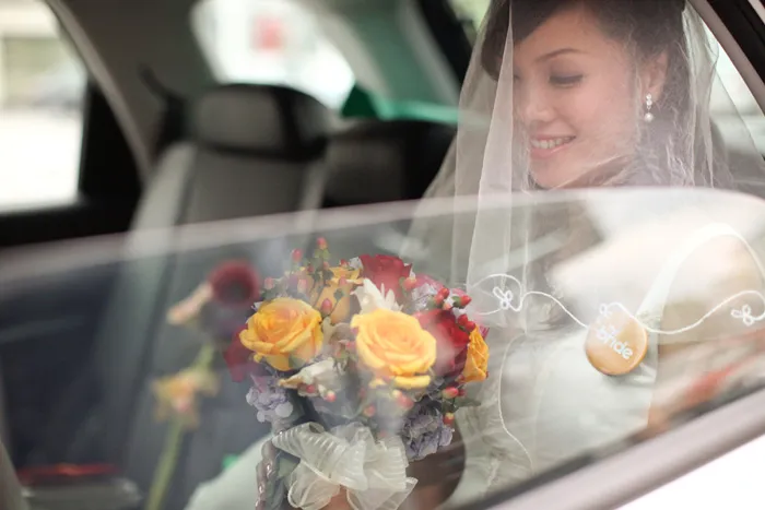 colourful themed wedding bouquet. Anna Rina Photography