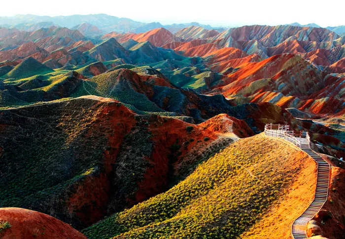 Zhangye Danxia Landform Geological Park. 16 Colourful Places In The World For Your Bridal Portraits. theweddingnotebook.com