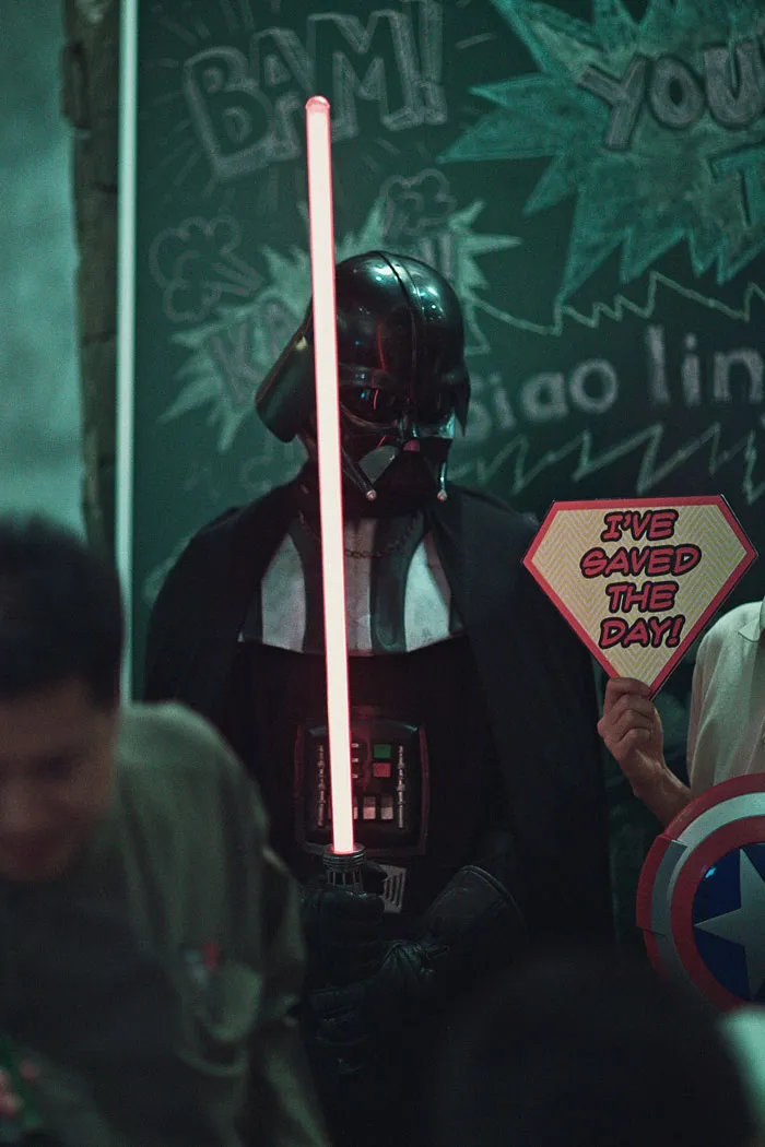 Darth Vader. Funky Dali Photography. theweddingnotebook.com