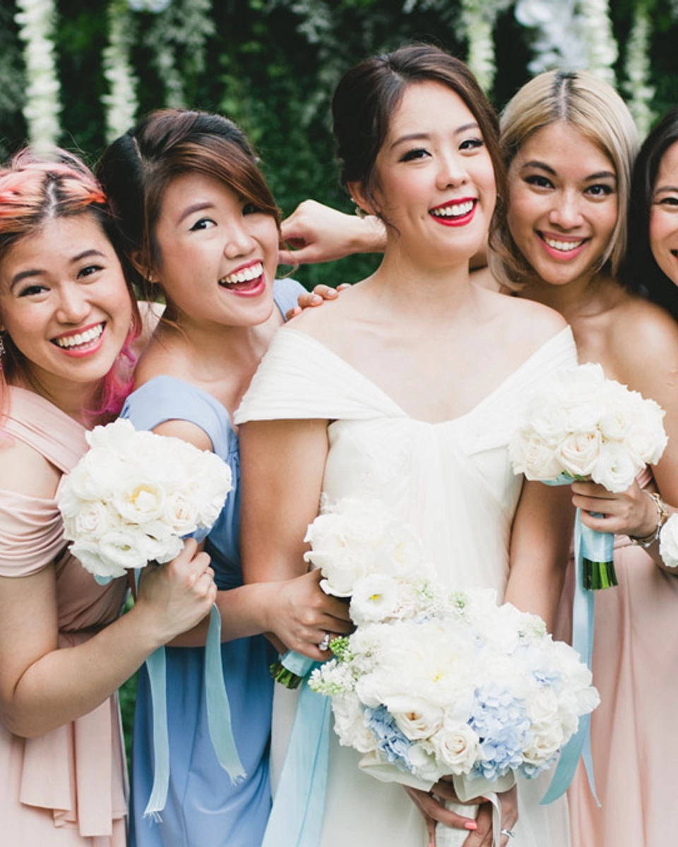 A Dusty Blue And Cream Modern Wedding At Marble 8