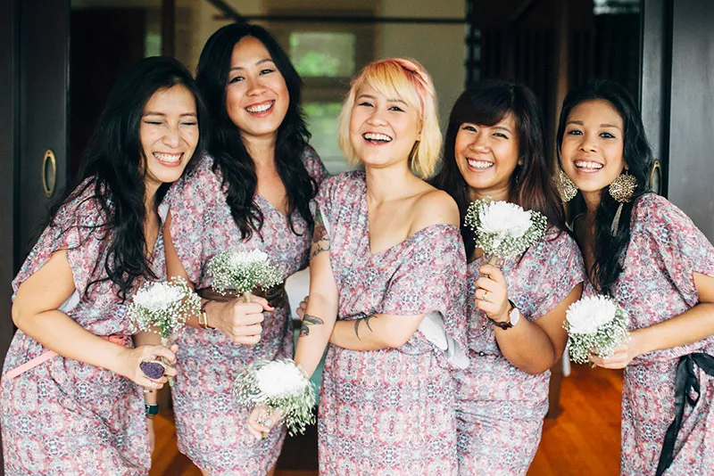 Bridal party. Photo by HelloJaneLee. theweddingnotebook.com