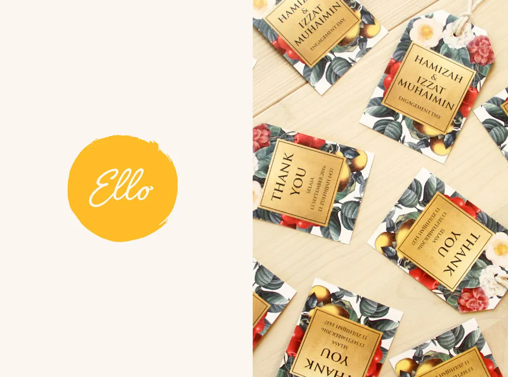 Ello Props. Malaysia wedding invites