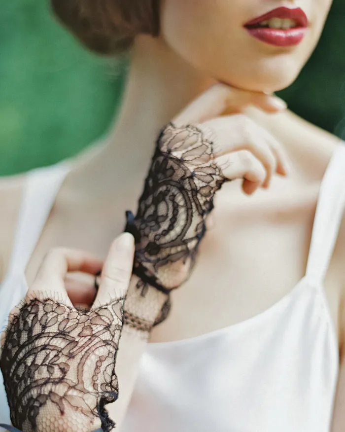 Cordelia Fingerless Gloves by Enchanted Atelier for Maison Sophie Hallette