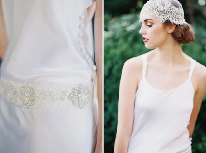 Clemence French Sash and Marielle Cap by Enchanted Atelier for Maison Sophie Hallette