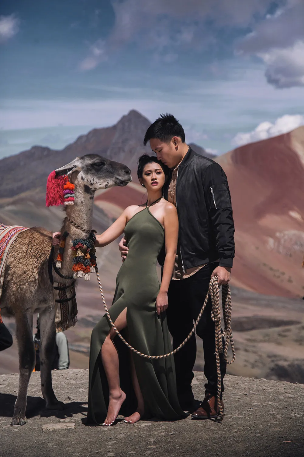 Photography by Metrophoto. Destination engagement shoots at Rainbow Mountain in Peru. theweddingnotebook.com