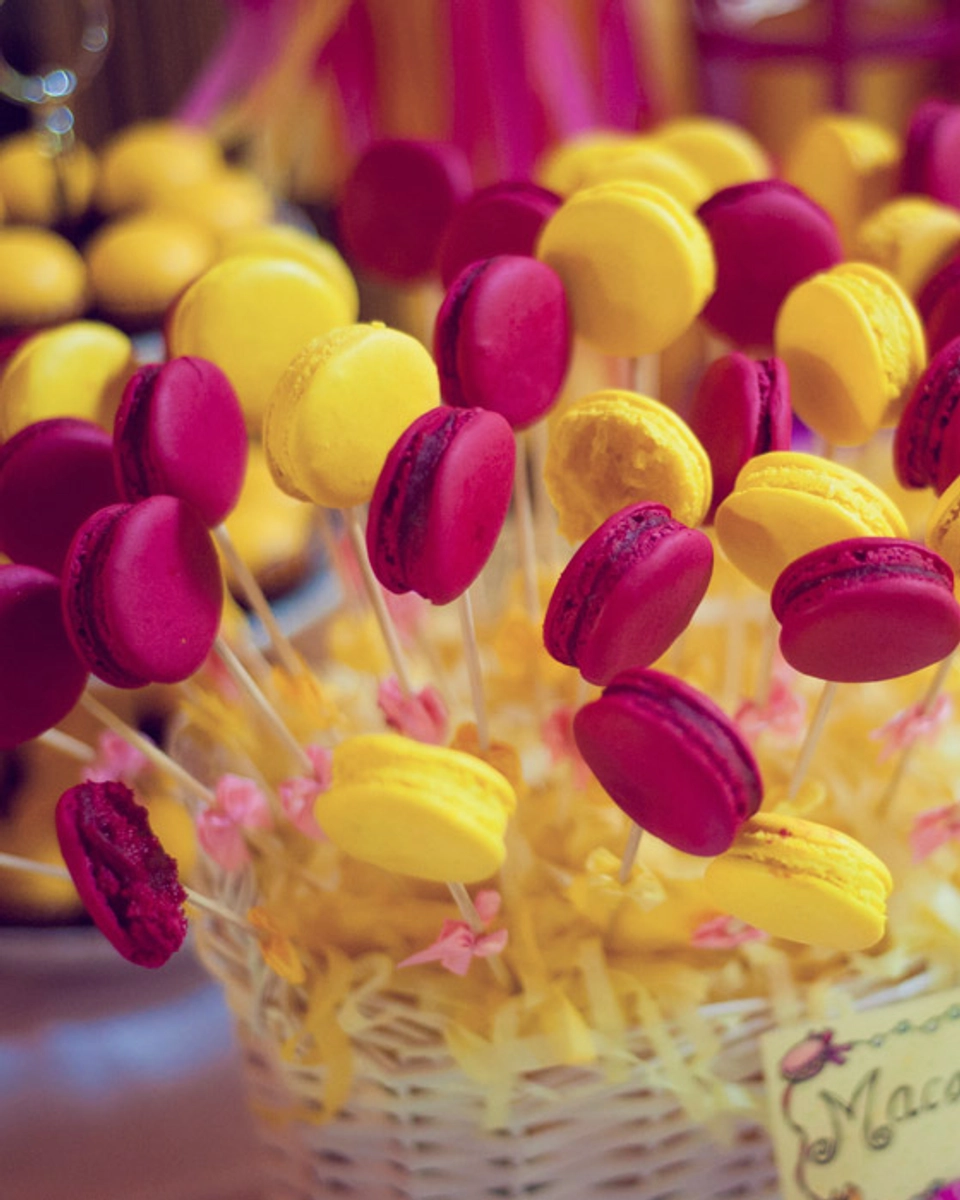 Fuchsia Pink, Yellow And The Tone Of Happy People