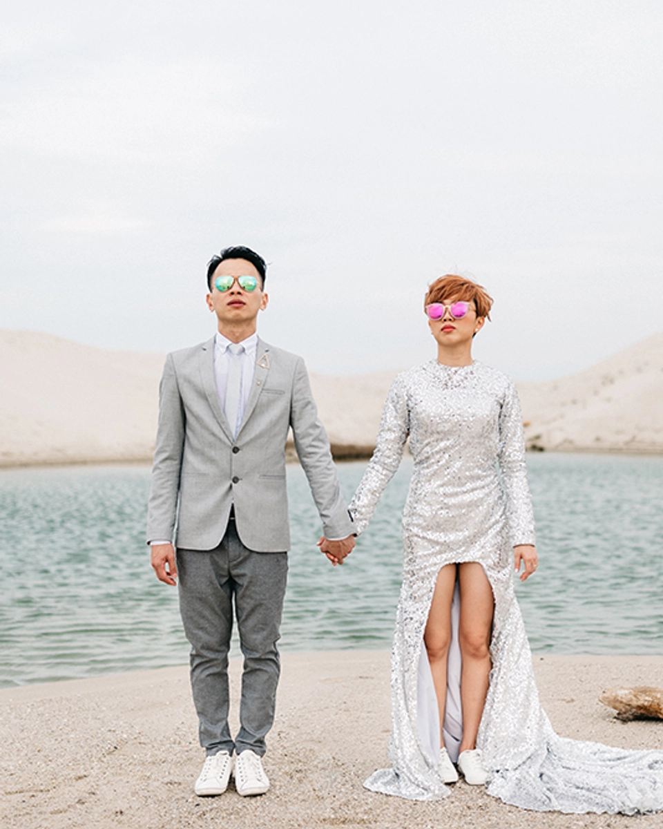 Futuristic Themed Bridal Portraits in the Desert