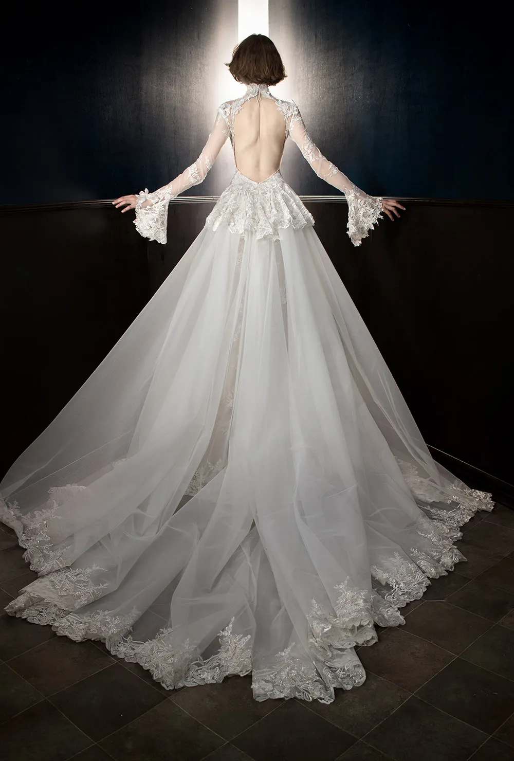 Tesle + Tesla Train - Galia Lahav Spring 2018 Bridal Collection. theweddingnotebook.com