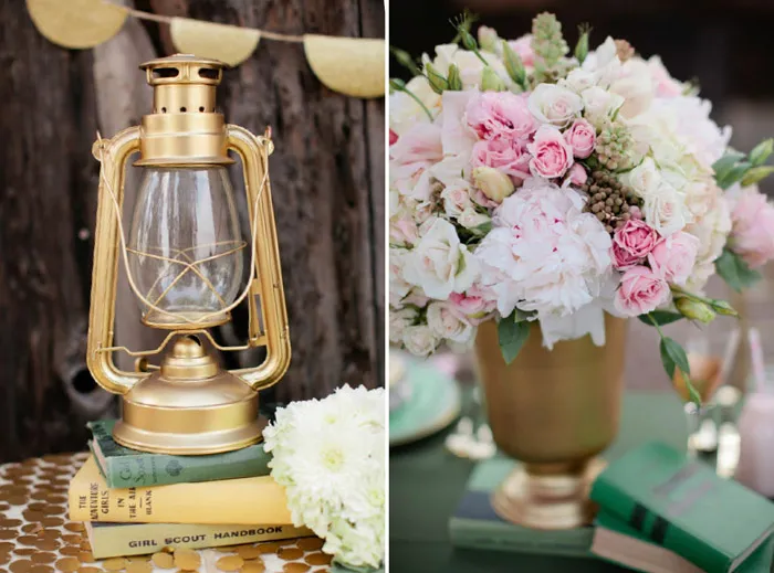 Gold details. Beau & Arrow Events. Photo by Swoon by Katie. theweddingnotebook.com