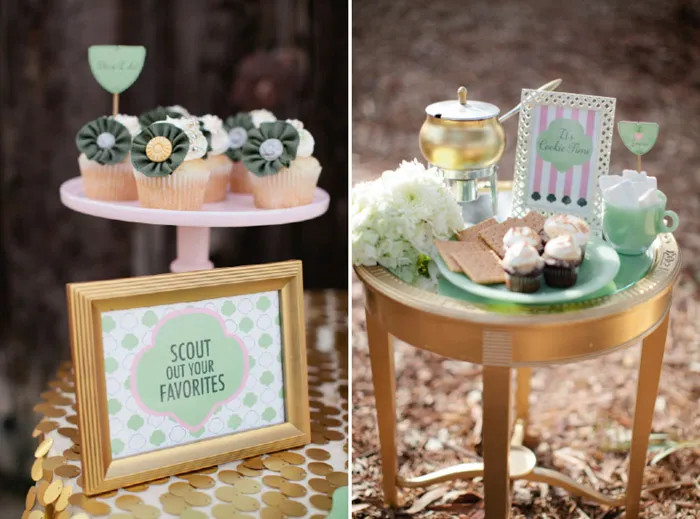 Green details. Beau & Arrow Events. Photo by Swoon by Katie. theweddingnotebook.com