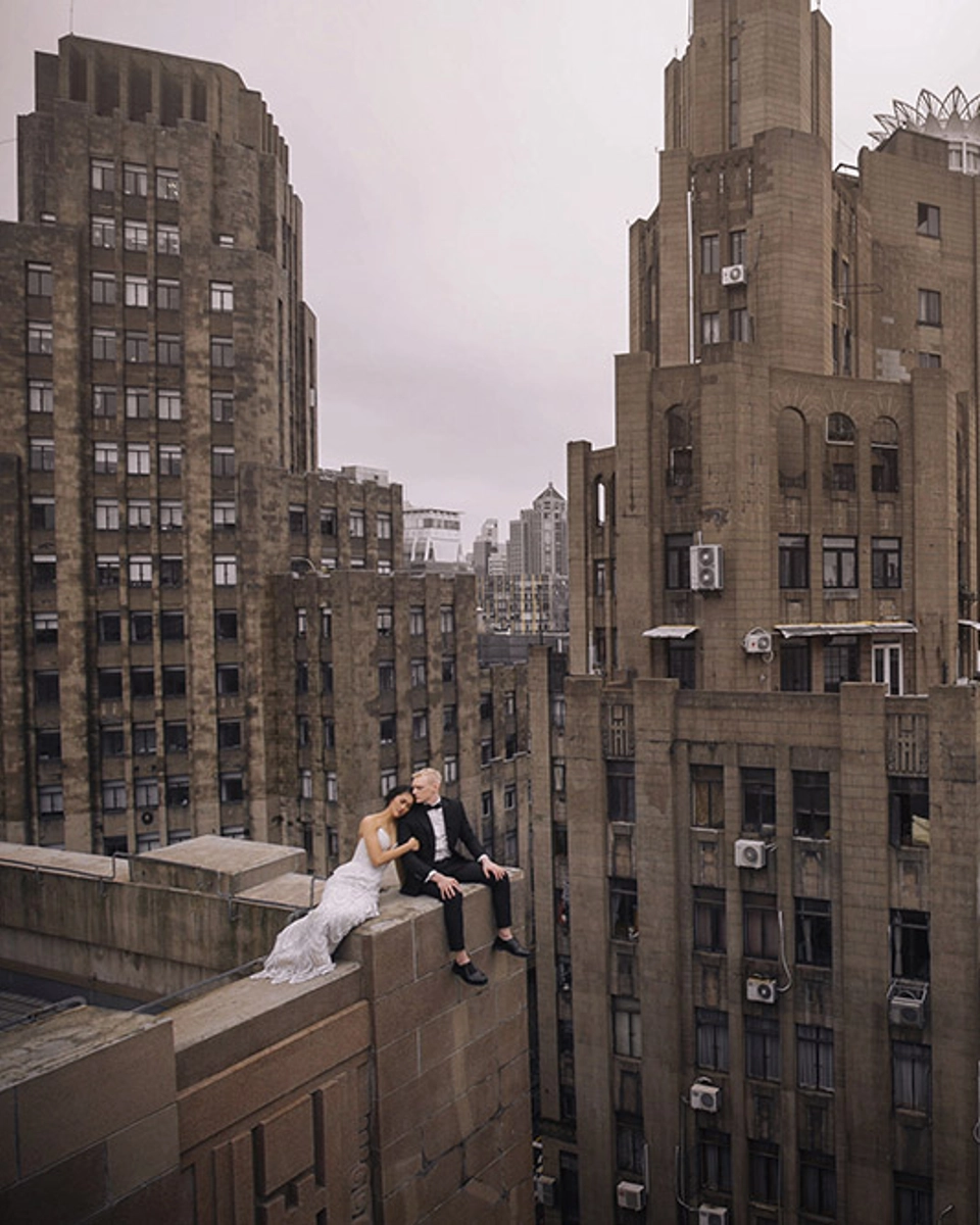 Glamorous High Fashion Bridal Portraits in Shanghai