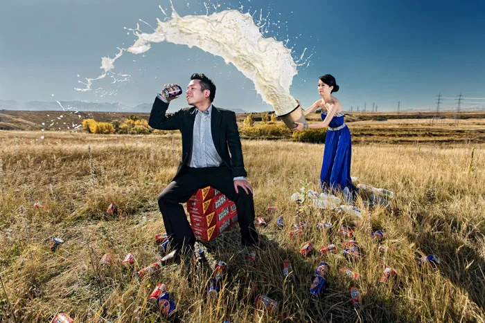Conceptual bridal portraits by Raymond Phang Photography. theweddingnotebook.com