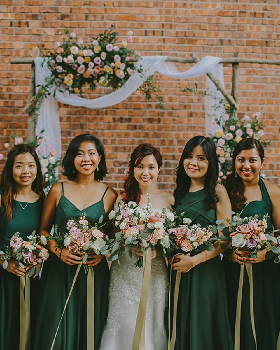 Hunter Green Rustic Wedding in Kuala Lumpur