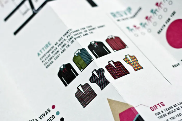 Infographic wedding invitations by Inksurge. theweddingnotebook.com