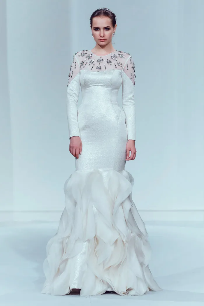 Photo by Funkydali/WAF. Innai Red 2015 Bridal Collection. theweddingnotebook.com