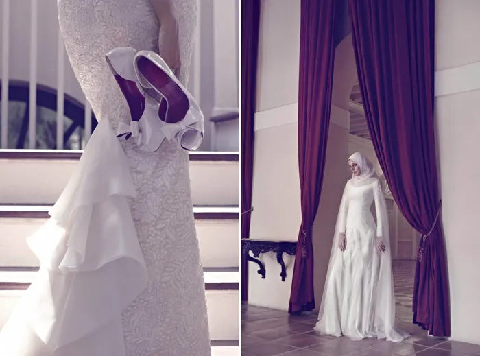 Photo by Chuan Looi. Innai Red 2015 Bridal Collection. theweddingnotebook.com