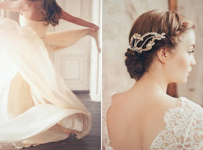 Milena – Jannie Baltzer Couture Headpieces 2015 Collection. theweddingnotebook.com