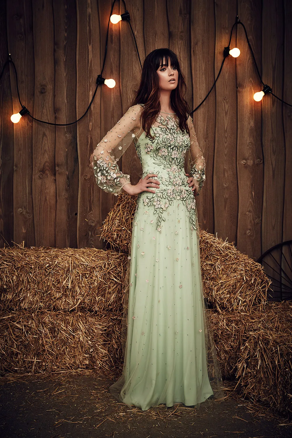 Apache Celadon - Jenny Packham 2017 Bridal Collection. theweddingnotebook.com