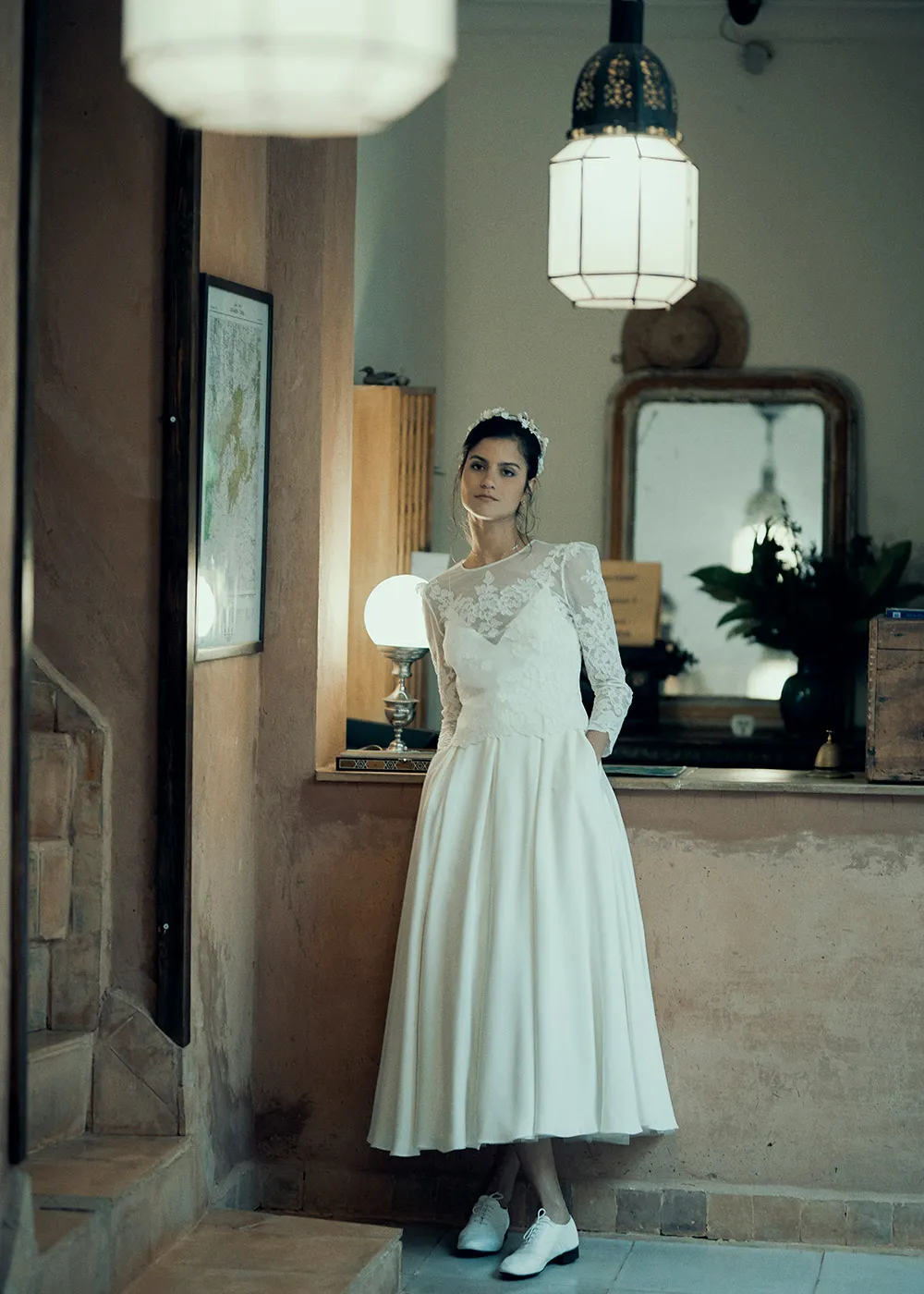 Dickinson dress Vega top - Laure de Sagazan 2019 Bridal Collection. theweddingnotebook.com