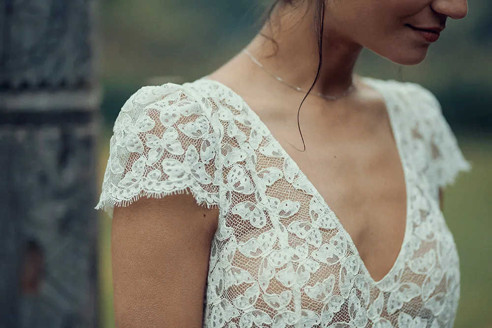 Nanteuil top Cassel skirt - Laure de Sagazan 2019 Bridal Collection. theweddingnotebook.com