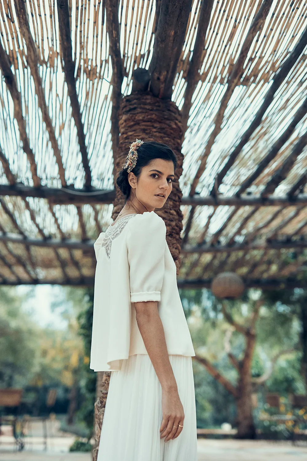 Smet top Autran skirt - Laure de Sagazan 2019 Bridal Collection. theweddingnotebook.com